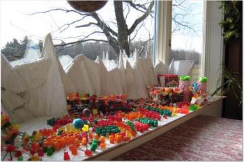 Battle of Helm's Deep made from candy