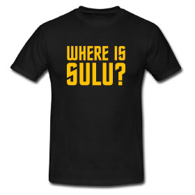 where-is-sulu-tee-male Where Is Sulu? T-Shirt (Male)