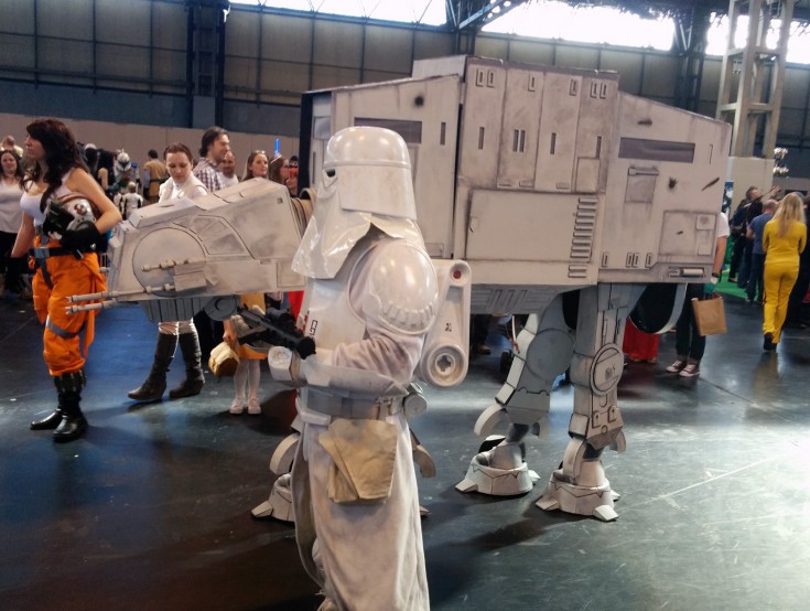 2 guys (or girls) dressed as an AT-AT