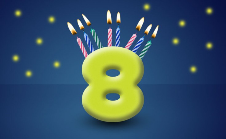 Today we are 8yrs old