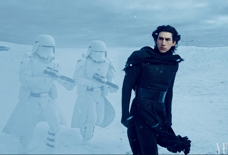 Adam Driver as Kylo Ren - Photograph by Annie Leibovitz