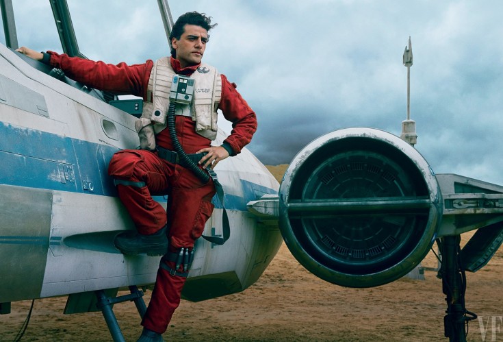 Poe Dameron (Oscar Isaac) - Photograph by Annie Leibovitz.