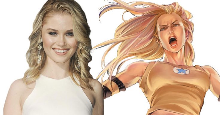Virginia Gardner plays Karolina Dean
