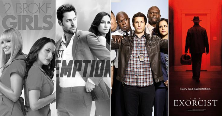 '2 Broke Girls', 'The Blacklist: Redemption', 'The Catch' Canceled. 'Brooklyn Nine-Nine', 'The Exorcist' Renewed.