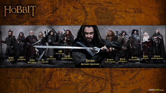 The Hobbit 13 dwarves desktop wallpaper