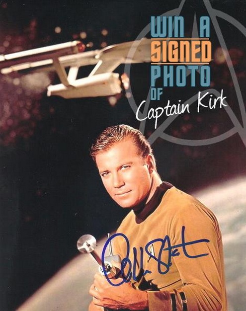 Win signed Shatner photo