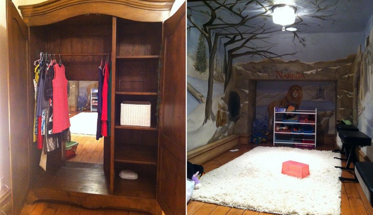 Narnia inspired bedroom