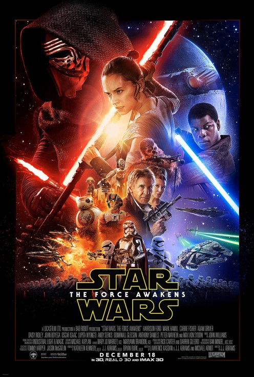 The new Star Wars : The Force Awakens Poster