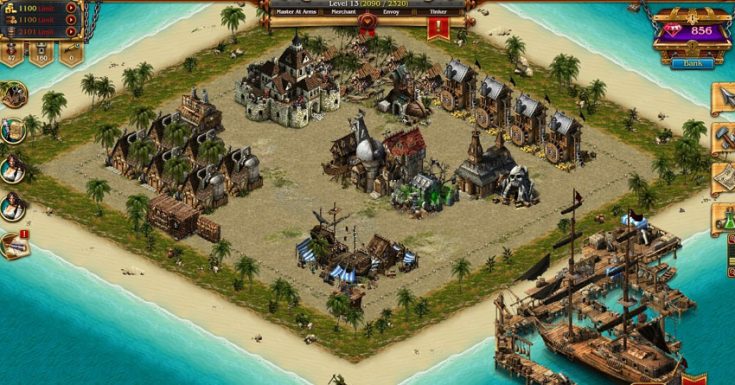 A screenshot from Pirates: Tides of Fortune. 