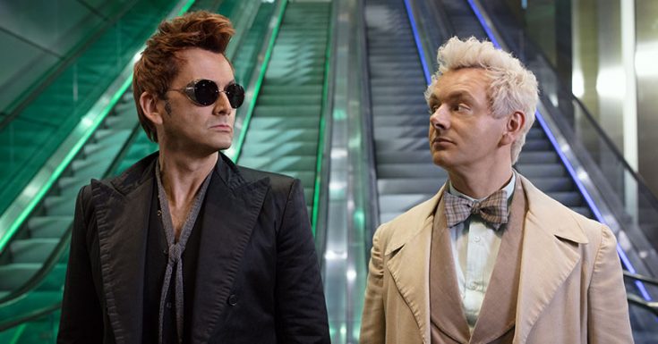 First Official Photos Released Of David Tennant, Michael Sheen & Jon Hamm In 'Good Omens'