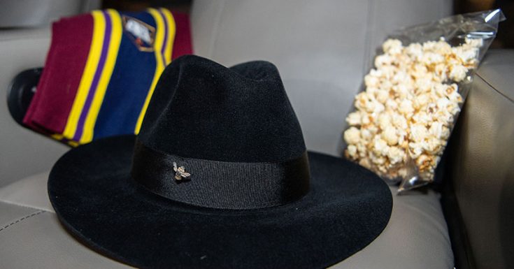 Terry Pratchett's hat and scarf