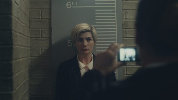 Jodie Whittaker as Orla Jodie Whittaker as Orla. She stands by a height chart, having her picture taken